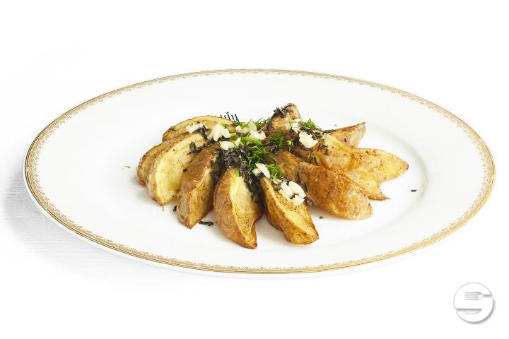 Fried potatoes with rosemary and garlic - Marignac (Silk Road)