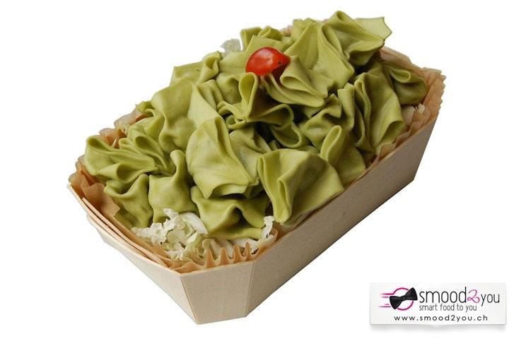 Pesto and basil fagottini - Mango Deck Lausanne