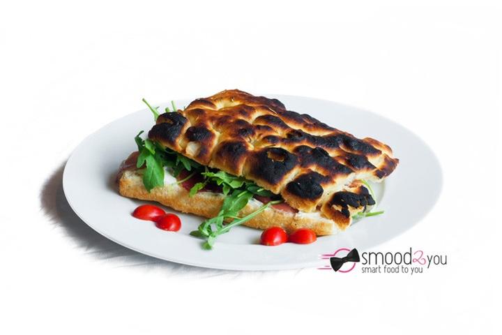 Focaccia jambon cru et rucola - Zio