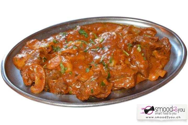 Lamb with Mushrooms - Bombay Café