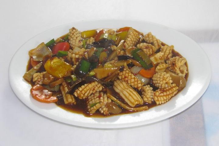 "Schezwan" squids - Le Shanghai