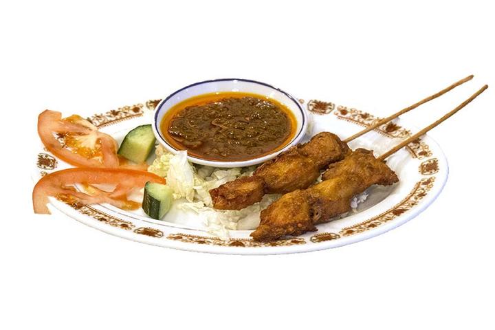 15. Grilled Chicken Skewers with Sate Sauce - Le Shanghai