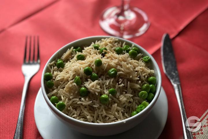 Matar Pulao Rice - Chandigarh Tandoori