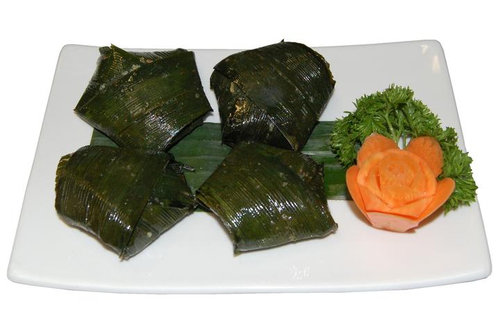 Poulet en papillote de feuille de pandanus - Jeck's place
