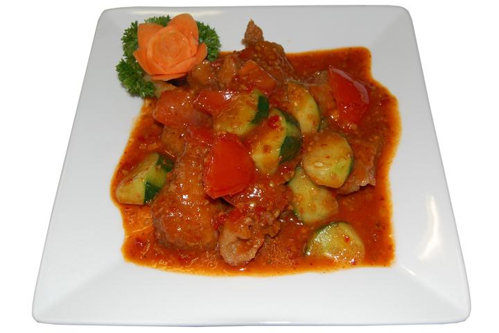 Fish in 'Sambal' chili sauce - Jeck's place