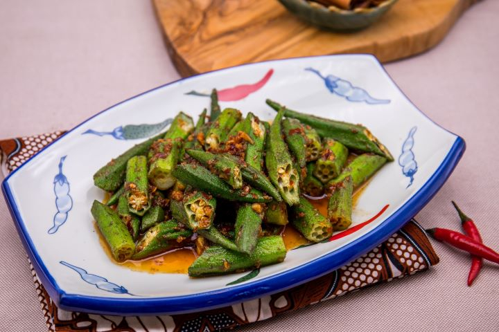 Okra à la sauce piment sambal belachan - Jeck's place