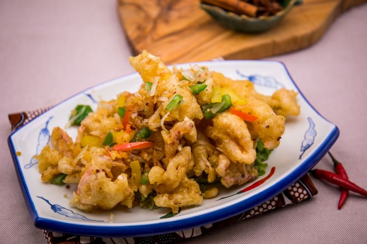 Calamars sautés au sel et poivre - Jeck's place