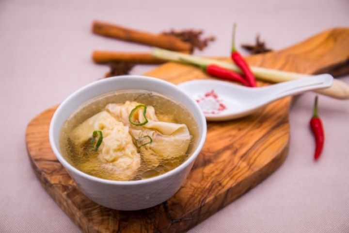 Potage au ravioli aux crevettes - Jeck's place