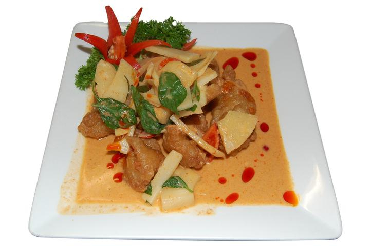 Poisson (Filets de colin) à la pâte de curry rouge - Jeck's place
