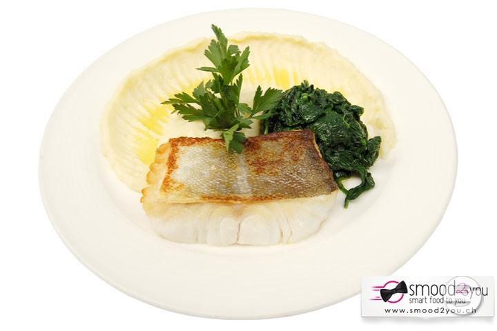 Oven roast cod, with olive oil - Café du Centre