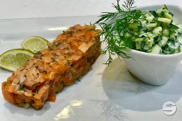 Tartare de saumon Gravlax - Café du Centre
