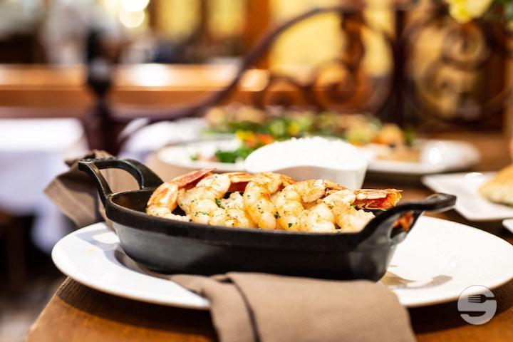 Pan Fried King Prawns - Café du Centre