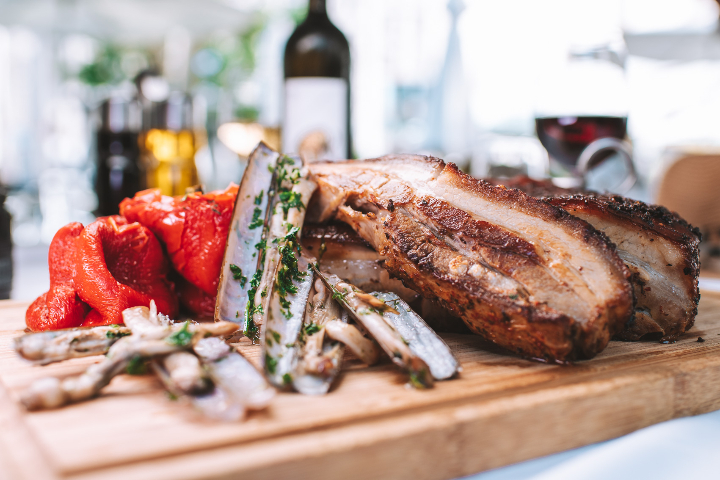 Slow Cooked Locally Farmed Pork Belly - Café du Centre