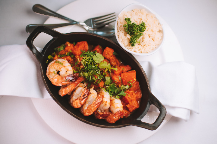 Pan Fried King Prawns - Café du Centre