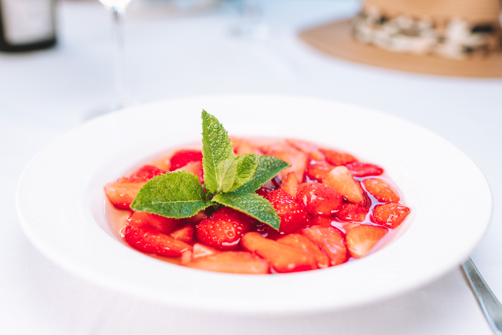 Salad of Fresh Strawberries - Café du Centre