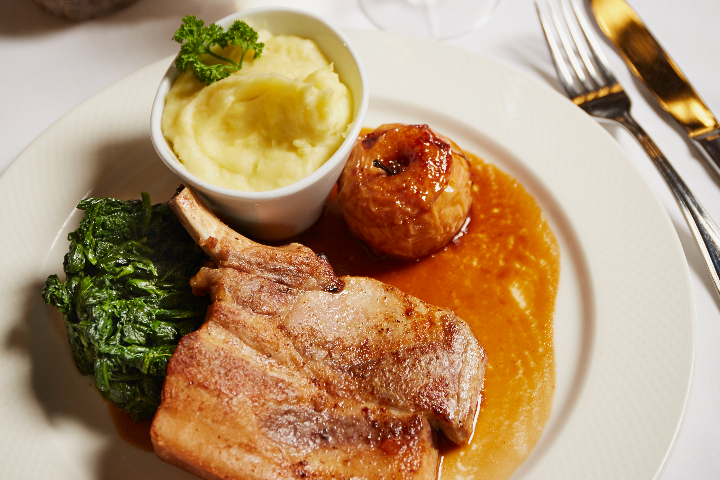 Locally Framed Pork Chop - Café du Centre