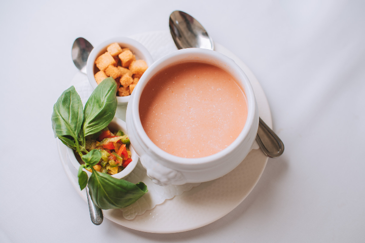 Chilled Gaspacho Soup - Café du Centre