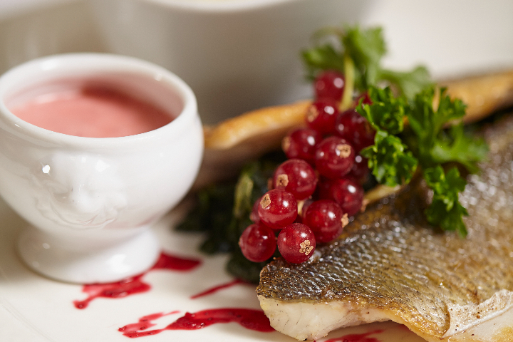 Roast Fillets of Sea Bass - Café du Centre
