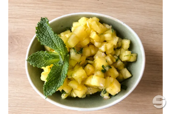 Salade d'Ananas à la Bergamote et au Thé Vert - Café du Centre