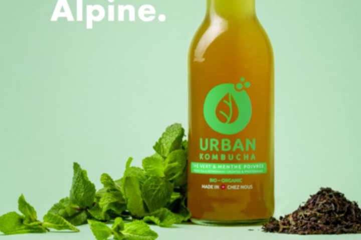 Boisson_Urban Kombucha Thé vert-Menthe Poivrée - Mango Deck (Rive)