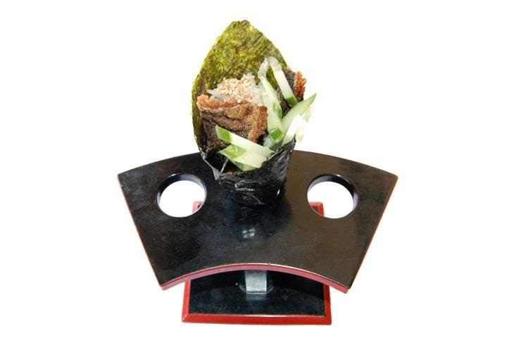 Fried Salmon Skin Temaki - Fujiyama