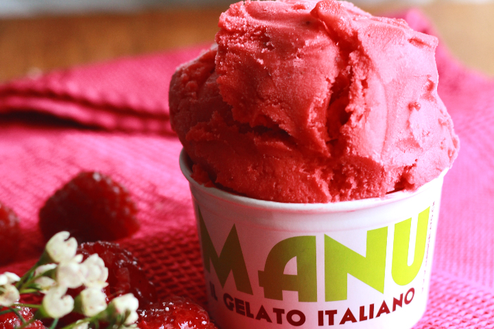 Raspberry Sorbet - Manu Gelato