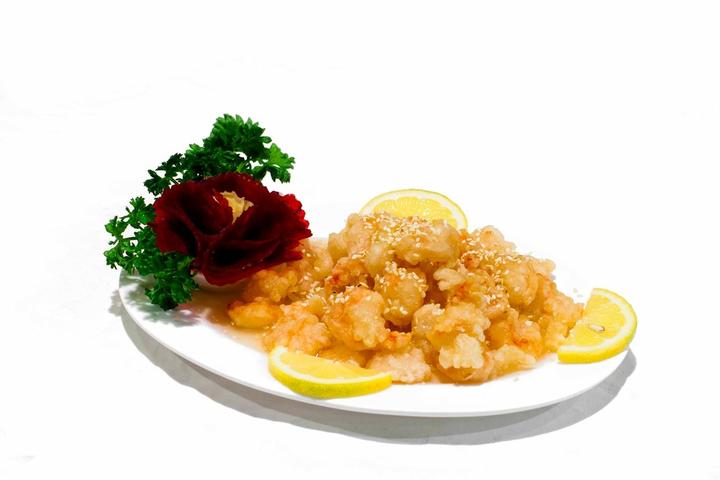 117. Crispy shrimp with lemon sauce - La Baguette d'Or