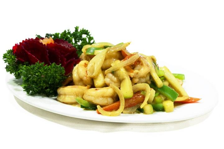 121. Crevettes au curry - La Baguette d'Or