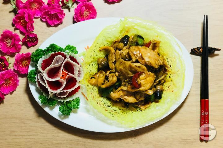 B15. Stir-Fried Chicken with Black Beans - La Baguette d'Or