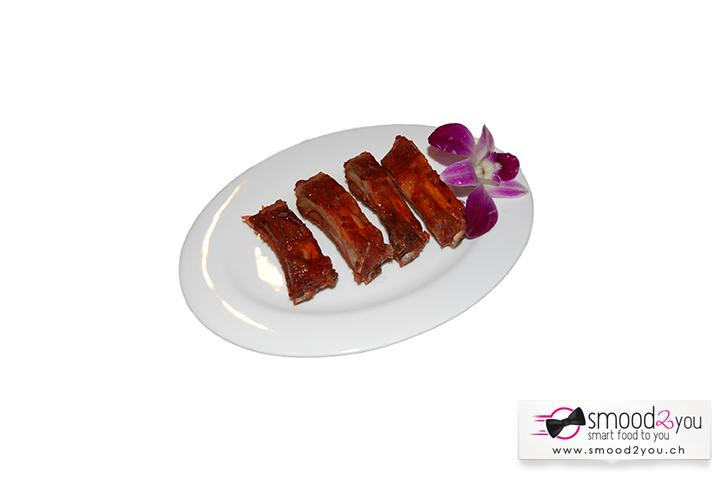 B7. Travers de Porc laqué au miel - La Baguette d'Or