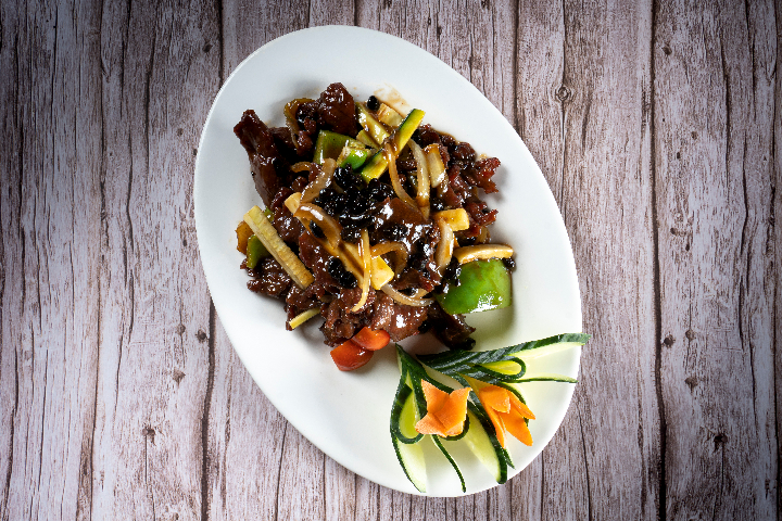 A0. Sautéed Beef with Black Beans - La Baguette d'Or