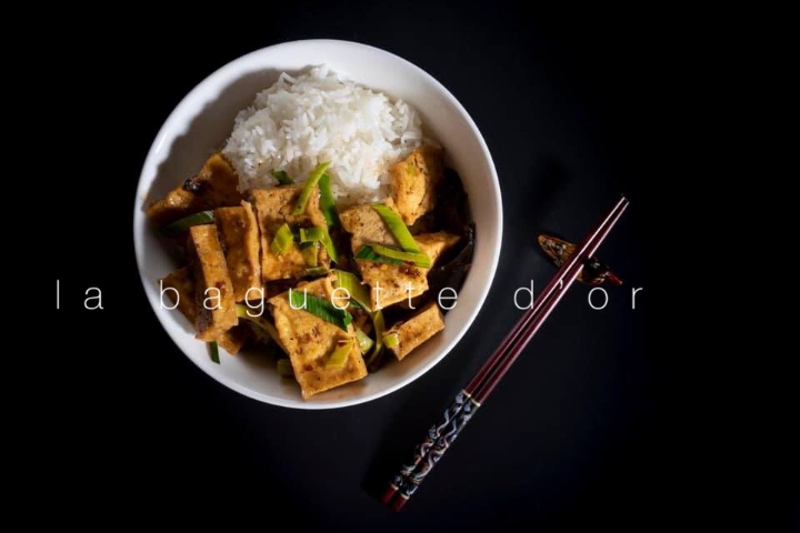 N3. Bouddha bowl (Tofu fried with plein rice ) - La Baguette d'Or