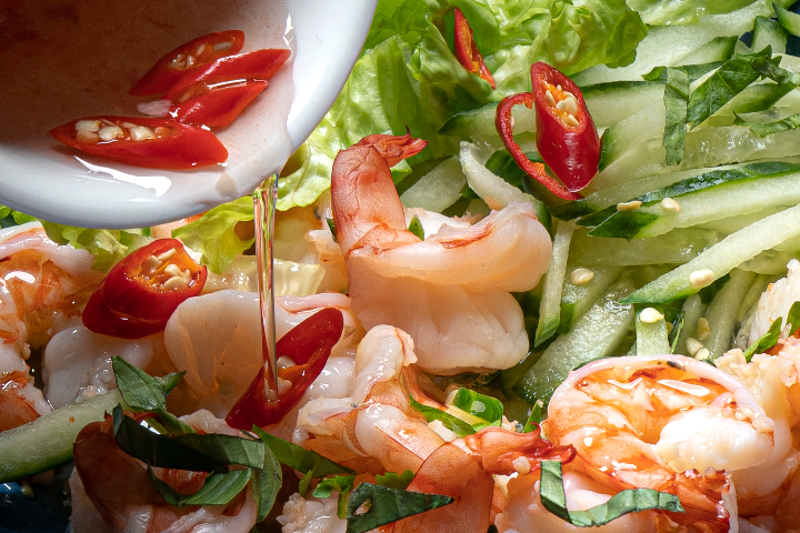 Shirmps salade - La Baguette d'Or