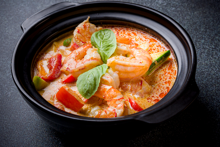 shrimp red curry coco milk 红咖喱虾 - La Baguette d'Or