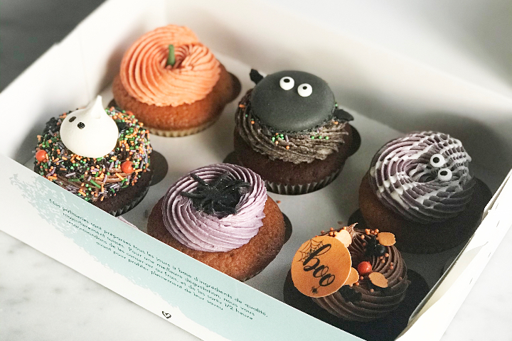 Spooky Box - 6 regular cupcakes - 5cm diameter - Cuppin's Cupcakes Genève