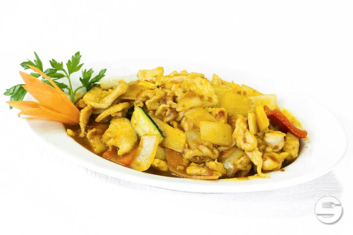 B01. "jiawei" sauteed chicken with garlic - Jia Wei