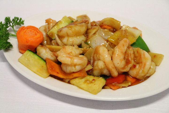 B37. Shrimps with Sichuan Sauce - Jia Wei