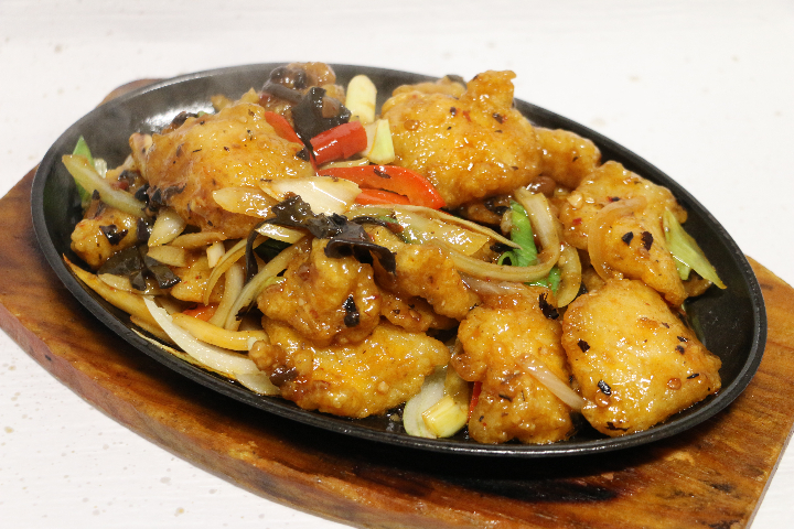 B45. Fried Fish with Black Beans - Jia Wei