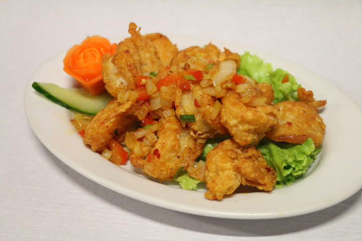 B34. Shrimps with Salt and Pepper - Jia Wei
