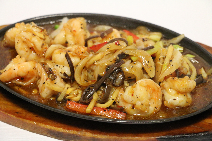B35. Shrimps with Black Pepper - Jia Wei