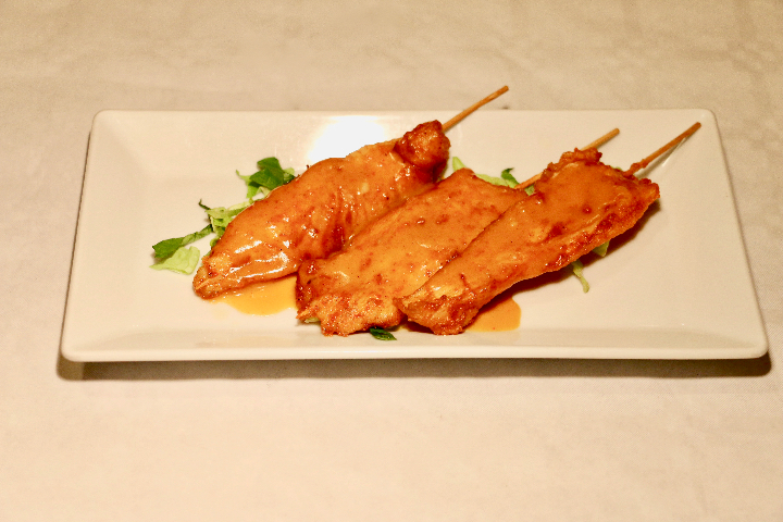 24. Chicken Skewers with Satay Sauce - Jia Wei