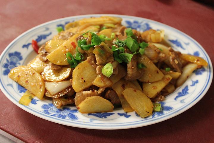 Fried bacon and potatoes - Panda Express