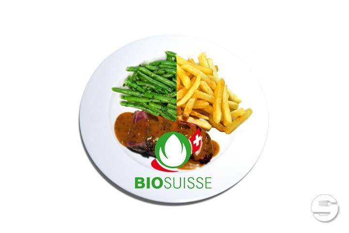 Organic Half Beef Entrecôte with French Fries or Beans - Wine & Beef (Fusterie)