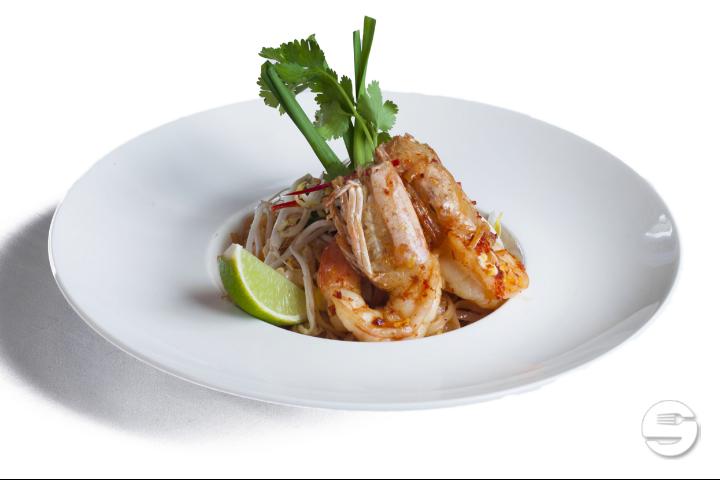 Traditional Rice Noodles "Phad Thai" with Shrimp - Patara