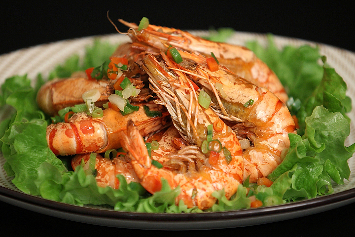Prawns with 5 spices - Le 33
