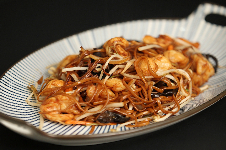 Sautéed shrimps noodles - Le 33