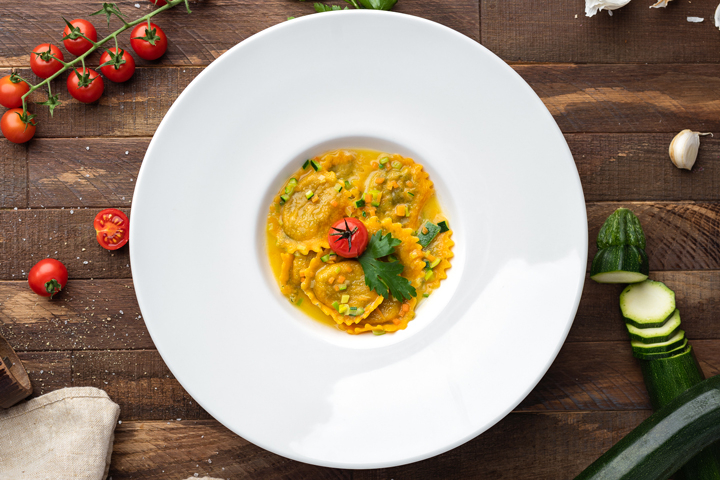 Ravioli aux légumes du marché - Cheval Blanc