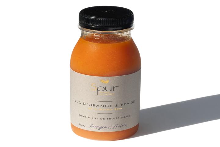 Orange - strawberry juice - Capocaccia - Morning