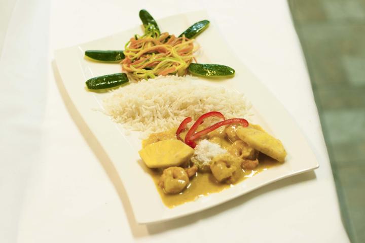 Prawn curry - La Désalpe *