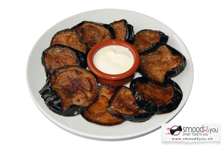 Eggplant with garlic - La Caravane Passe - Versoix